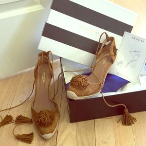 Aquazurra suede espadrille